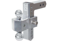Curt AlumaLite Adjustable Aluminum Hitch with Dual Ball, 7-1/2" Drop  • 45365