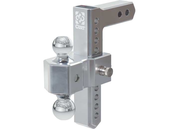 Curt Alumalite Adjustable Aluminum Hitch w/ Dual Ball, 9-1/2" Drop  • 45366