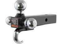Curt Multi-Ball Mount w/ Hook, 2" Solid Shank, 1-7/8", 2" & 2-5/16" Chrome Balls  • 45675