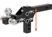 Curt Adjustable Tri-Ball Mount, 2" Shank, 1-7/8", 2" & 2-5/16" Balls  • 45799