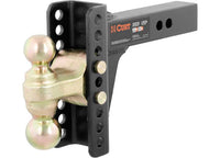 Curt Adjustable Channel Mount w/ Dual Ball, 2" Shank, 14K LBS, 6" Drop  • 45900