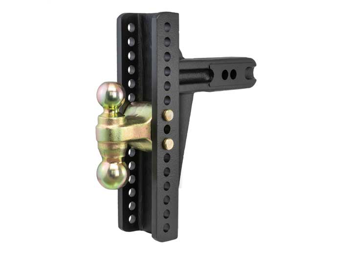 Curt Adjustable Channel Mount, Dual Ball, 2-1/2" Shank, 20,000 Lbs, 10-3/8" Drop  • 45927