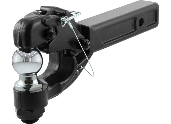 Curt Receiver-Mount Ball & Pintle Hitch, 2" Shank, 2" Ball, 10,000 LBS  • 48007