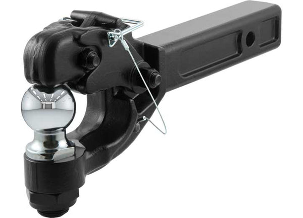 Curt Receiver-Mount Ball & Pintle Hitch, 2" Shank, 2" Ball, 10,000 LBS  • 48007