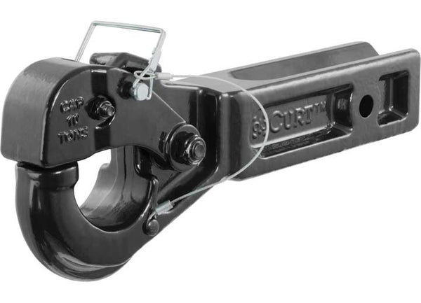 Curt Receiver-Mount Pintle Hook, 2-1/2" Shank, 20,000 lbs., 2-1/2" Lunette Rings  • 48010