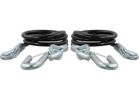 Curt 44-1/2" Safety Cables w/ 2 Snap Hooks, 5,000 LBS, Vinyl-Coated, 2-Pack  • 80151