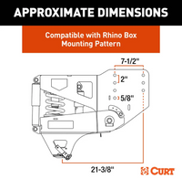 Curt Helux Coil-Spring Gooseneck Pin Box 3200lb Pin Weight 20,000lb Capacity  • 2024044576