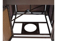 Pleasant Hearth 38" Rio Wicker & Bronze Propane Fire Pit Table  • OFG419T