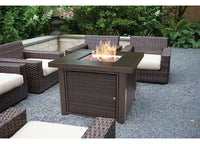 Pleasant Hearth 38" Rio Wicker & Bronze Propane Fire Pit Table  • OFG419T