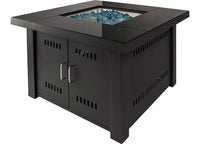 Pleasant Hearth 38" Sheridan Propane Fire Pit Table - Black  • OFG444T