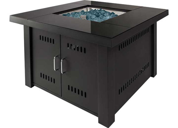 Pleasant Hearth 38" Sheridan Propane Fire Pit Table - Black  • OFG444T