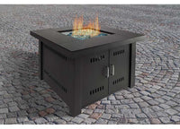 Pleasant Hearth 38" Sheridan Propane Fire Pit Table - Black  • OFG444T