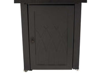 Pleasant Hearth 28" Atlantis Propane Fire Pit Table - Black with Tile Top  • OFG824T