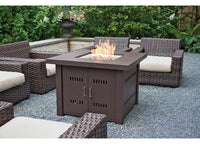 Pleasant Hearth 38" Avalon Propane Fire Pit Table - Mocha  • OFG900T