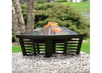 Pleasant Hearth 34" Hudson Steel Wood Burning Fire Pit  • OFW191S
