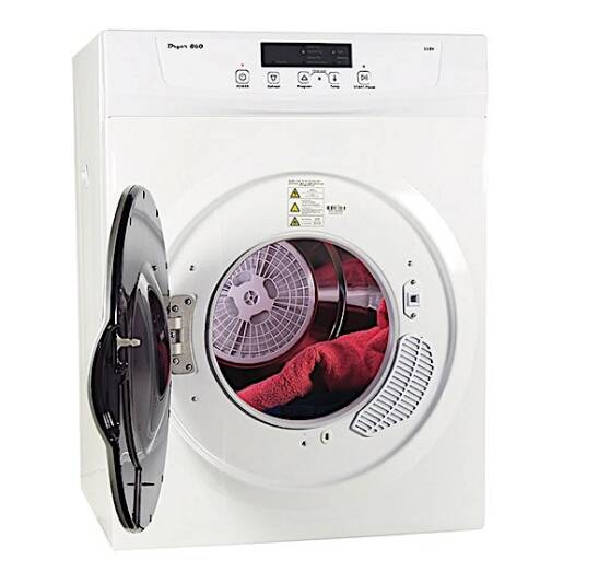 Pinnacle Compact RV Standard Dryer White w/ Silver Trim  • 18-860