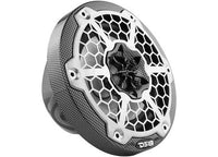 DS18 6.5" 2-Way Coaxial Marine Speaker With LED RGB Lights 125 Watts Rms 4-Ohm -Black Carbon Fiber, Pair  • CF-65