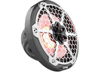 DS18 NXL 8" 2-Way Coaxial Marine Speaker With LED RGB Lights 125 Watts Rms 4-Ohm -Black Carbon Fiber  • CF-8