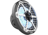 DS18 NXL 8" 2-Way Coaxial Marine Speaker With LED RGB Lights 125 Watts Rms 4-Ohm -Black Carbon Fiber  • CF-8