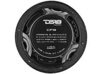 DS18 NXL 8" 2-Way Coaxial Marine Speaker With LED RGB Lights 125 Watts Rms 4-Ohm -Black Carbon Fiber  • CF-8