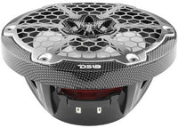 DS18 NXL 8" 2-Way Coaxial Marine Speaker With LED RGB Lights 125 Watts Rms 4-Ohm -Black Carbon Fiber  • CF-8