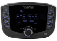 DS18 Marine and Powersports Headunit 3" LCD screen , 2 Zones, 4 volts Output, BT, RDS 4X50 Watts  • MRX2