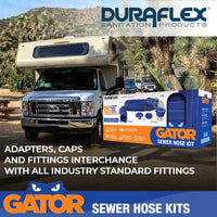 Duraflex Gator Polymer Ribbed RV Sewer Hose Kit, 15 Ft  • 22005
