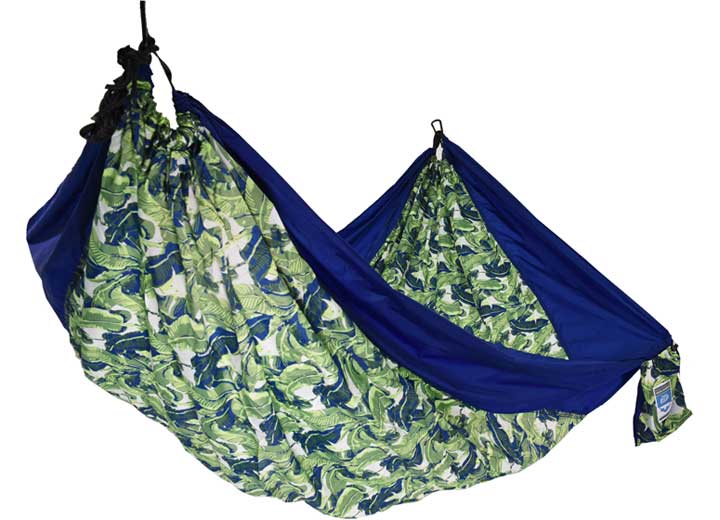 Equip 2 Person Travel Hammock, Navy Palm  • 971864