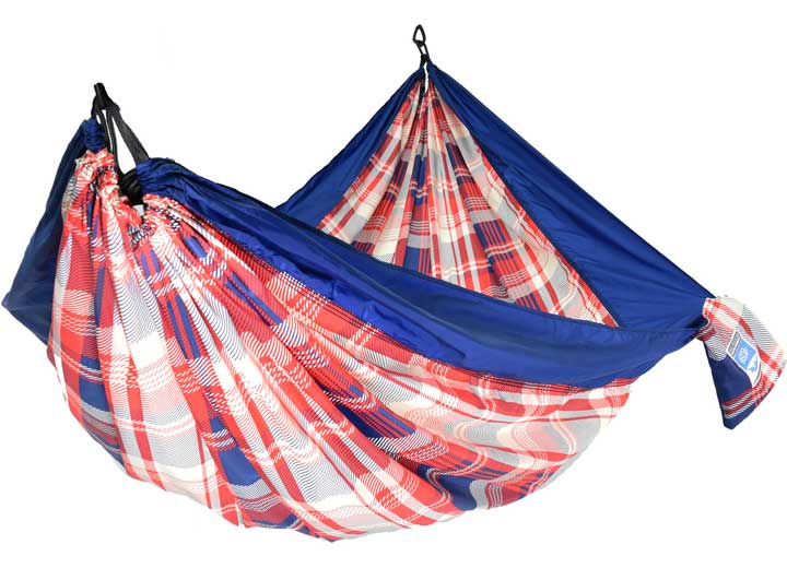 Equip 1 Person Travel Hammock, Plaid  • 97197