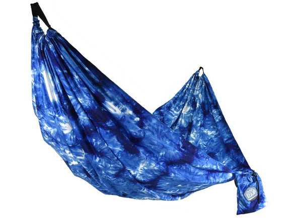 Equip 1 Person Craft-Dyed Recycled Hammock - Blue  • 995714