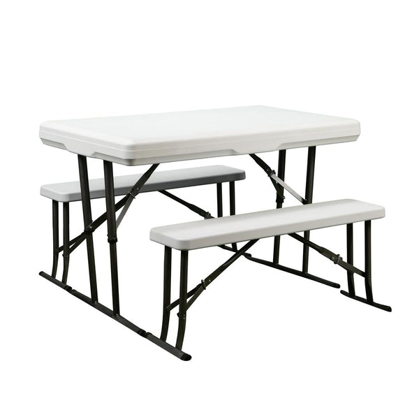 Faulkner Folding Table And Benches - 28-3/4" H x 44-1/2" W  • 69863