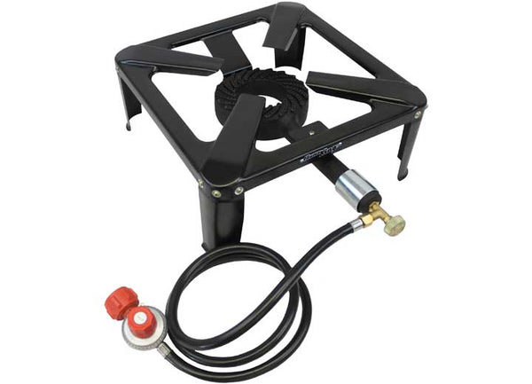 Flame King 120,000 BTU, 0-20 PSI, Turkey Fryer Single Propane Burner Bayou Cooker  • FK-4P-01E