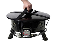 Flame King Outdoor Portable Propane Gas 24â€³ Fire Pit Bowl with Self Igniter, Cover, and Carry Straps  • FKG6502D