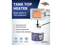 Flame King 13,000 BTU Outdoor Portable Propane Tank Top Heater Igniter  • GS4200EP