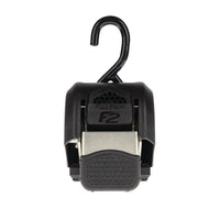 Fulton F2 Series 43" x 2" Stainless Steel Ratchet Transom Tie-Down Straps with Hook Ends, Pair  • 2062100