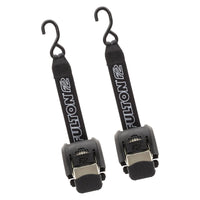 Fulton F2 Series 43" x 2" Zinc Plated Steel Ratchet Transom Tie-Down Straps with Hook Ends, Pair  • 2062000