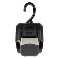 Fulton F2 Series 43" x 2" Zinc Plated Steel Ratchet Transom Tie-Down Straps with Hook Ends, Pair  • 2062000