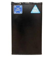 Everchill RV Refrigerator - 110V, 3.2 cu. ft., Left Hinge, Black with Stainless Steel Trim  • BC-90LHH