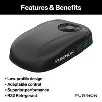 Furrion Chill HE Low-Profile RV Rooftop Air Conditioner with Heat Pump (R32) - 13.5K, Black  • FACR13LPSA2-BL-AM