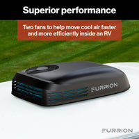 Furrion Chill HE Low-Profile RV Rooftop Air Conditioner with Heat Pump (R32) - 13.5K, Black  • FACR13LPSA2-BL-AM