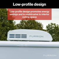 Furrion Chill HE Low-Profile RV Rooftop Air Conditioner with Heat Pump (R32) - 13.5K, White  • FACR13LPSA2-PS-AM