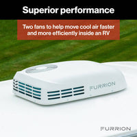 Furrion Chill HE Low-Profile RV Rooftop Air Conditioner with Heat Pump (R32) - 13.5K, White  • FACR13LPSA2-PS-AM