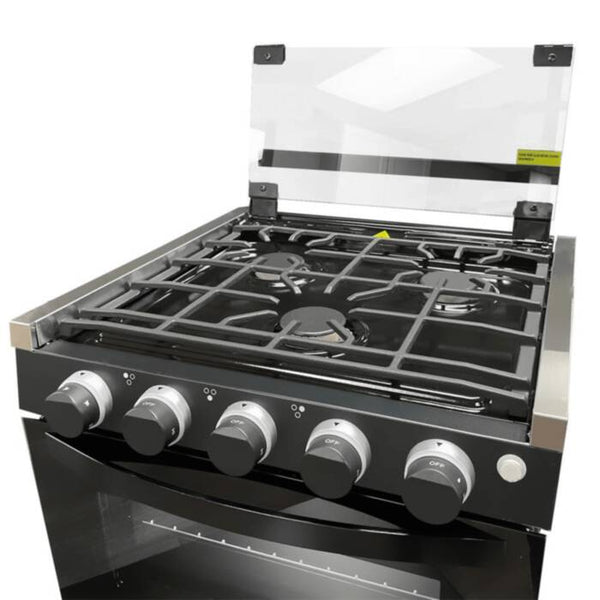 Greystone Gas RV Range - 12V, 17" Black  • CF-RV17BB