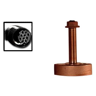 Furuno Bronze Thru-Hull Transducer with Temp, 600W, 10-Pin  • 525T-BSD