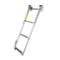 Garelick 34-1/2" Stainless Steel 4-Step Telescoping Transom Ladder  • 19684