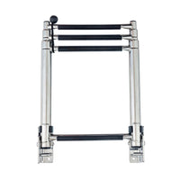 Garelick 34-1/2" Stainless Steel 4-Step Telescoping Transom Ladder  • 19684