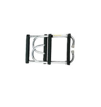 Garelick 43" Stainless Steel 4-Step Folding Pontoon Hook Ladder with Deck Mounting Cups  • 12350-21
