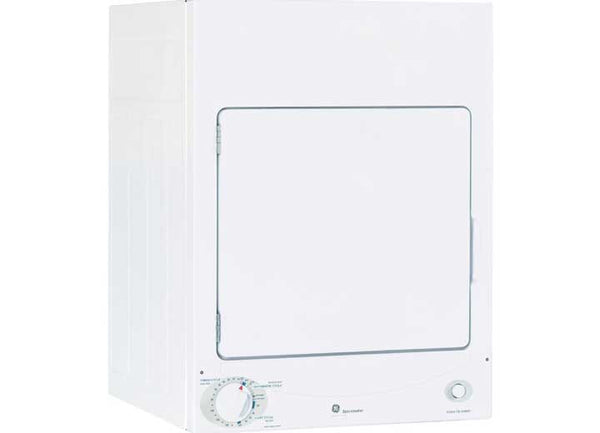 GE Appliances Spacemaker Stationary Electric Dryer - 3.6 Cubic Ft - 120V  • DSKS333ECWW