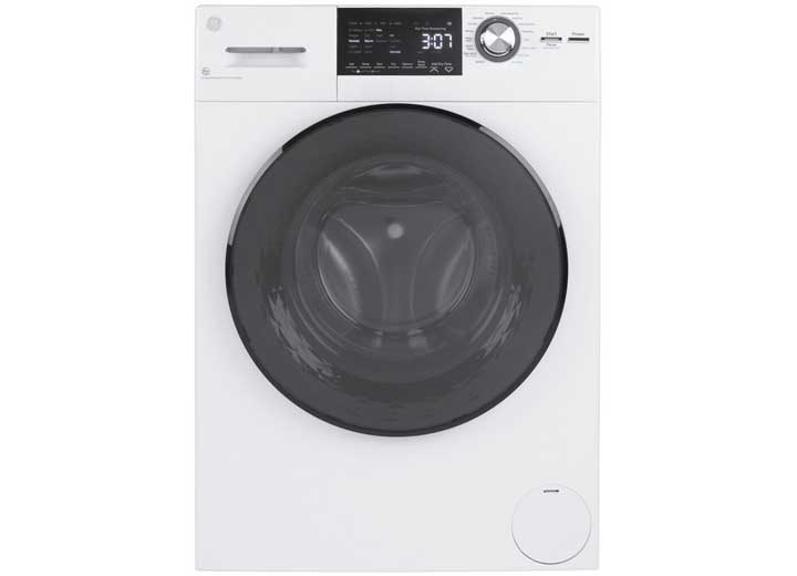 GE Appliances 24" 2.4 cu. ft.Capacity Front Load Washer/Condenser Dryer Combo  • GFQ14ESSNWW