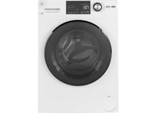 GE Appliances Front Load Washer With Steam - 24" - 2.4 Cubic Ft  • GFW148SSMWW